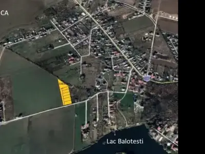Teren de Vânzare Balotești Ilfov 1250 mp cu Utilități la Strada Lacului